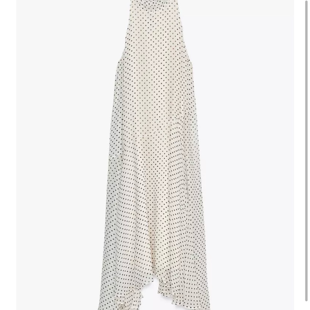 Zara Polka Dot Halter Dress NWT